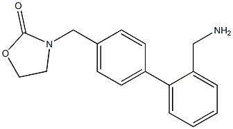 3-({4-[2-(aminomethyl)phenyl]phenyl}methyl)-1,3-oxazolidin-2-one Struktur