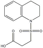 3-(1,2,3,4-tetrahydroquinoline-1-sulfonyl)propanoic acid Struktur