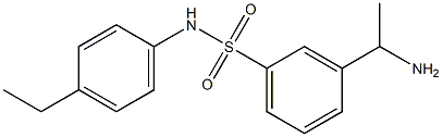 3-(1-aminoethyl)-N-(4-ethylphenyl)benzene-1-sulfonamide Struktur