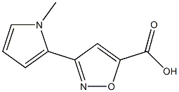 3-(1-methyl-1H-pyrrol-2-yl)-1,2-oxazole-5-carboxylic acid Struktur