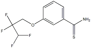 3-(2,2,3,3-tetrafluoropropoxy)benzene-1-carbothioamide Struktur