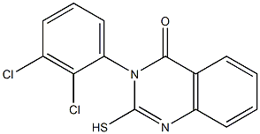 3-(2,3-dichlorophenyl)-2-sulfanyl-3,4-dihydroquinazolin-4-one Struktur