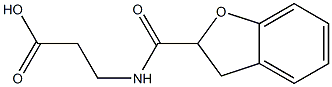 3-(2,3-dihydro-1-benzofuran-2-ylformamido)propanoic acid Struktur