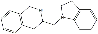 3-(2,3-dihydro-1H-indol-1-ylmethyl)-1,2,3,4-tetrahydroisoquinoline Struktur