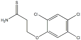 3-(2,4,5-trichlorophenoxy)propanethioamide Struktur