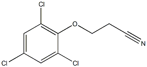 3-(2,4,6-trichlorophenoxy)propanenitrile Struktur