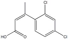 3-(2,4-dichlorophenyl)but-2-enoic acid Struktur