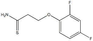 3-(2,4-difluorophenoxy)propanethioamide Struktur