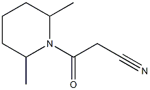 3-(2,6-dimethylpiperidin-1-yl)-3-oxopropanenitrile Struktur