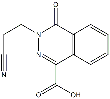 3-(2-cyanoethyl)-4-oxo-3,4-dihydrophthalazine-1-carboxylic acid Struktur