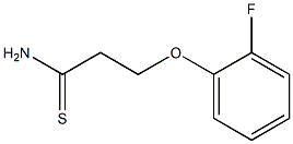 3-(2-fluorophenoxy)propanethioamide Struktur