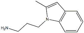 3-(2-methyl-1H-indol-1-yl)propan-1-amine Struktur