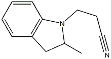 3-(2-methyl-2,3-dihydro-1H-indol-1-yl)propanenitrile Struktur