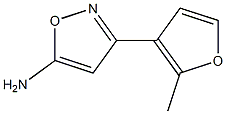 3-(2-methylfuran-3-yl)-1,2-oxazol-5-amine Struktur