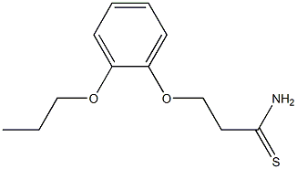 3-(2-propoxyphenoxy)propanethioamide Struktur