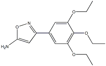 3-(3,4,5-triethoxyphenyl)-1,2-oxazol-5-amine Struktur