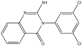 3-(3,5-dichlorophenyl)-2-sulfanyl-3,4-dihydroquinazolin-4-one Struktur