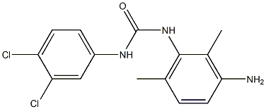 3-(3-amino-2,6-dimethylphenyl)-1-(3,4-dichlorophenyl)urea Struktur