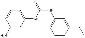 3-(3-aminophenyl)-1-(3-ethylphenyl)urea Struktur