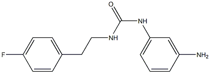 3-(3-aminophenyl)-1-[2-(4-fluorophenyl)ethyl]urea Struktur