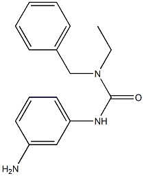 3-(3-aminophenyl)-1-benzyl-1-ethylurea Struktur