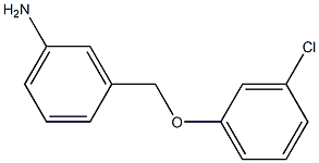 3-(3-chlorophenoxymethyl)aniline Struktur