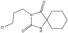 3-(3-chloropropyl)-1,3-diazaspiro[4.5]decane-2,4-dione Struktur