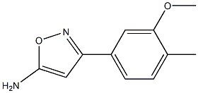 3-(3-methoxy-4-methylphenyl)-1,2-oxazol-5-amine Struktur