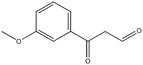 3-(3-methoxyphenyl)-3-oxopropanal Struktur