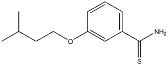 3-(3-methylbutoxy)benzene-1-carbothioamide Struktur