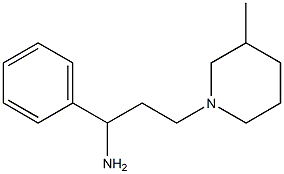 3-(3-methylpiperidin-1-yl)-1-phenylpropan-1-amine Struktur