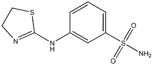 3-(4,5-dihydro-1,3-thiazol-2-ylamino)benzene-1-sulfonamide Struktur