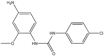 3-(4-amino-2-methoxyphenyl)-1-(4-chlorophenyl)urea Struktur