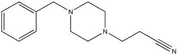 3-(4-benzylpiperazin-1-yl)propanenitrile Struktur