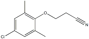 3-(4-chloro-2,6-dimethylphenoxy)propanenitrile Struktur