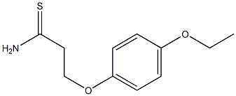 3-(4-ethoxyphenoxy)propanethioamide Struktur