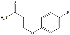 3-(4-fluorophenoxy)propanethioamide Struktur