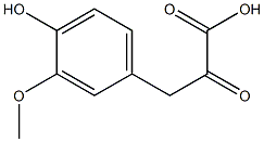 3-(4-hydroxy-3-methoxyphenyl)-2-oxopropanoic acid Struktur