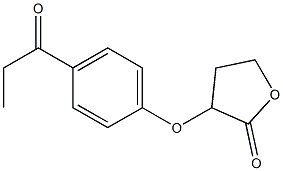 3-(4-propanoylphenoxy)oxolan-2-one Struktur