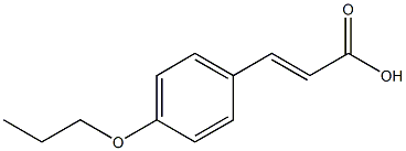 3-(4-propoxyphenyl)prop-2-enoic acid Struktur