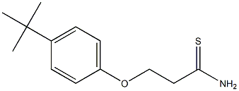 3-(4-tert-butylphenoxy)propanethioamide Struktur