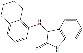 3-(5,6,7,8-tetrahydronaphthalen-1-ylamino)-2,3-dihydro-1H-indol-2-one Struktur