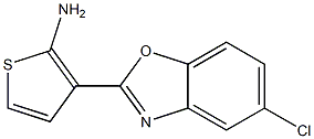 3-(5-chloro-1,3-benzoxazol-2-yl)thiophen-2-amine Struktur