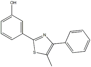 3-(5-methyl-4-phenyl-1,3-thiazol-2-yl)phenol Struktur