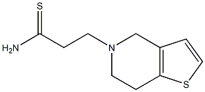 3-(6,7-dihydrothieno[3,2-c]pyridin-5(4H)-yl)propanethioamide Struktur