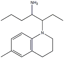 3-(6-methyl-1,2,3,4-tetrahydroquinolin-1-yl)heptan-4-amine Struktur