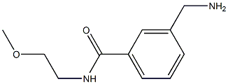 3-(aminomethyl)-N-(2-methoxyethyl)benzamide Struktur