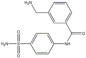 3-(aminomethyl)-N-(4-sulfamoylphenyl)benzamide Struktur