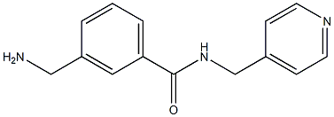 3-(aminomethyl)-N-(pyridin-4-ylmethyl)benzamide Struktur