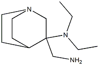 3-(aminomethyl)-N,N-diethyl-1-azabicyclo[2.2.2]octan-3-amine Struktur